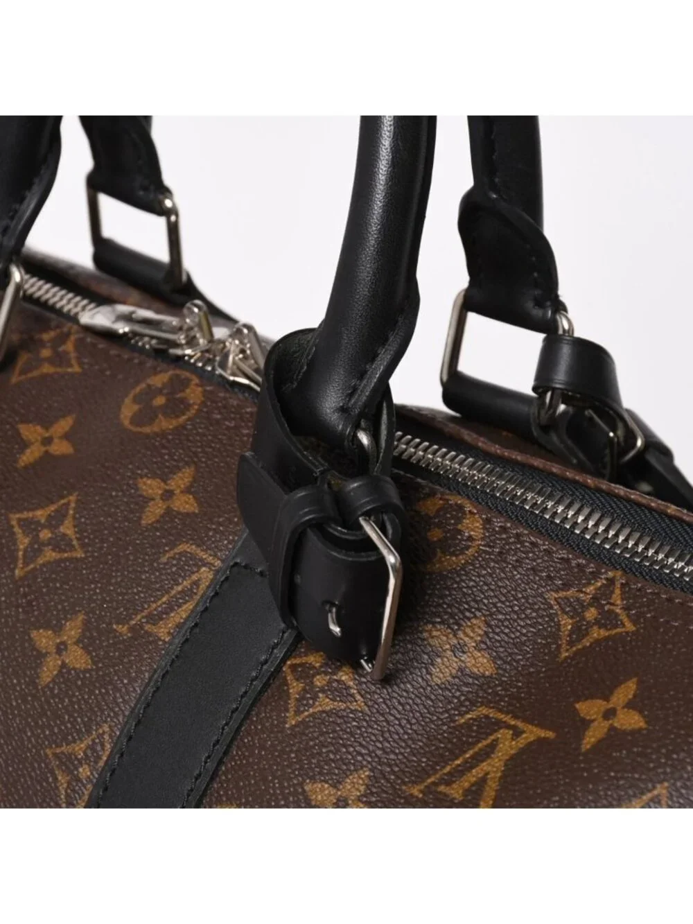 Louis Vuitton Boston Bag Keepall Bandouliere 45 Monogram Brown Gold